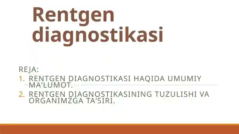 Rentgen diagnostikasi