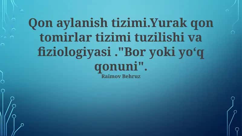 Bor yoki yoʻq qonuni 1