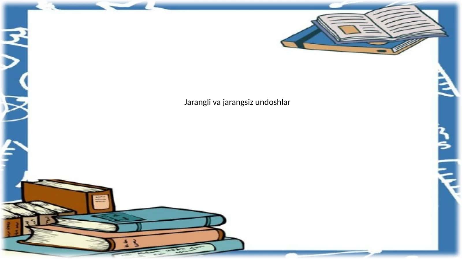 Jarangli va jarangsiz undoshlar 1