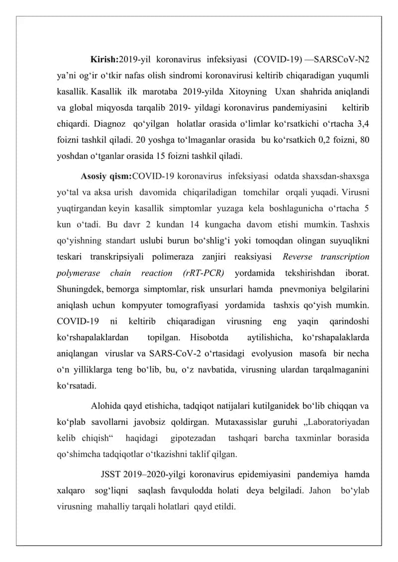 viruslarning epidemiologiyasi covid 19 1