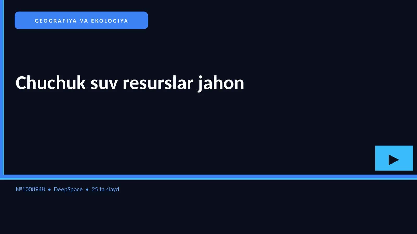 GEOGRAFIYA VA EKOLOGIYA 1