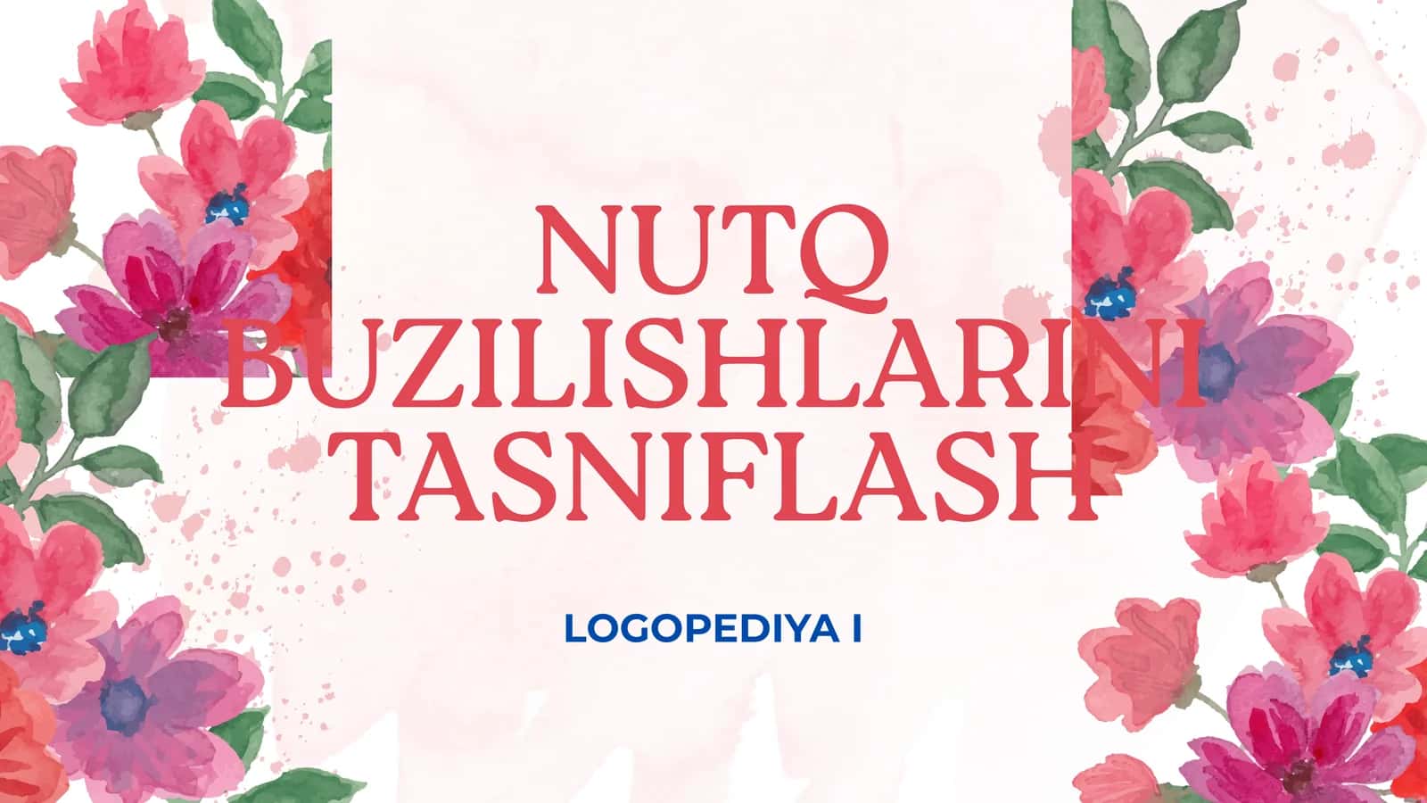LOGOPEDIYA I 1