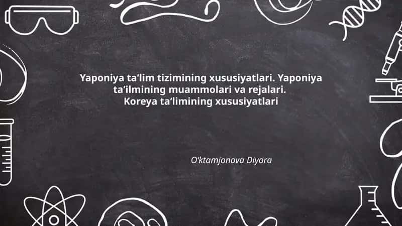 Yaponiya ta'lim tizimining xususiyatlari 1