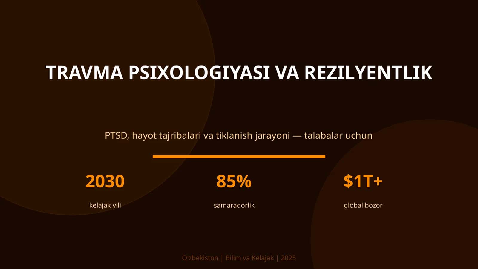 TRAVMA PSIXOLOGIYASI VA REZILYENTLIK 1
