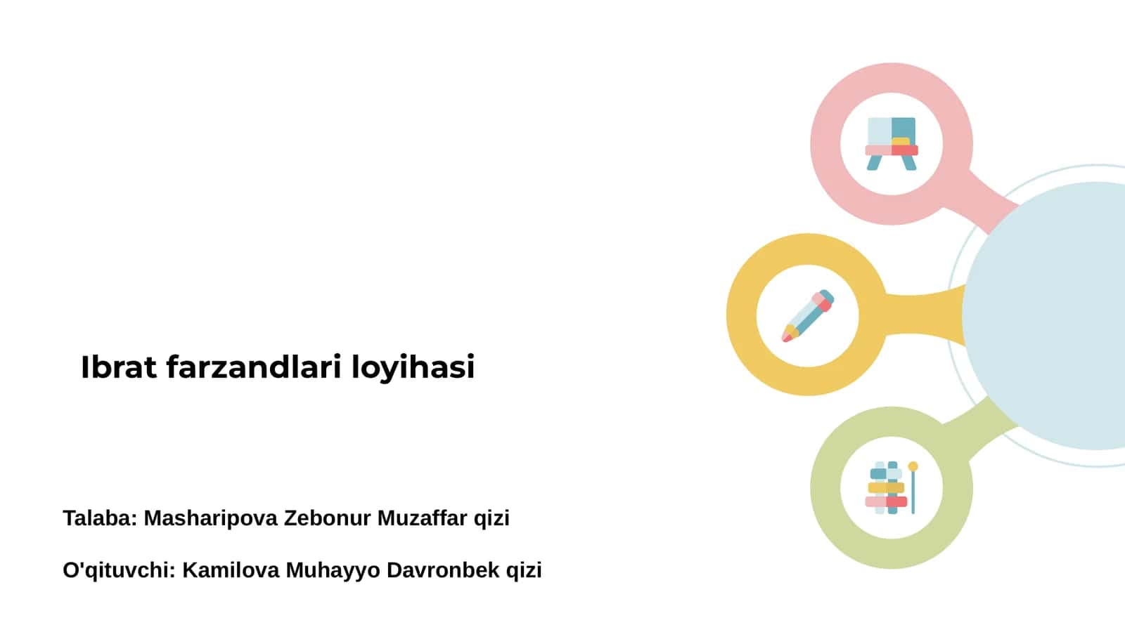 Ibrat farzandlari loyihasi 1
