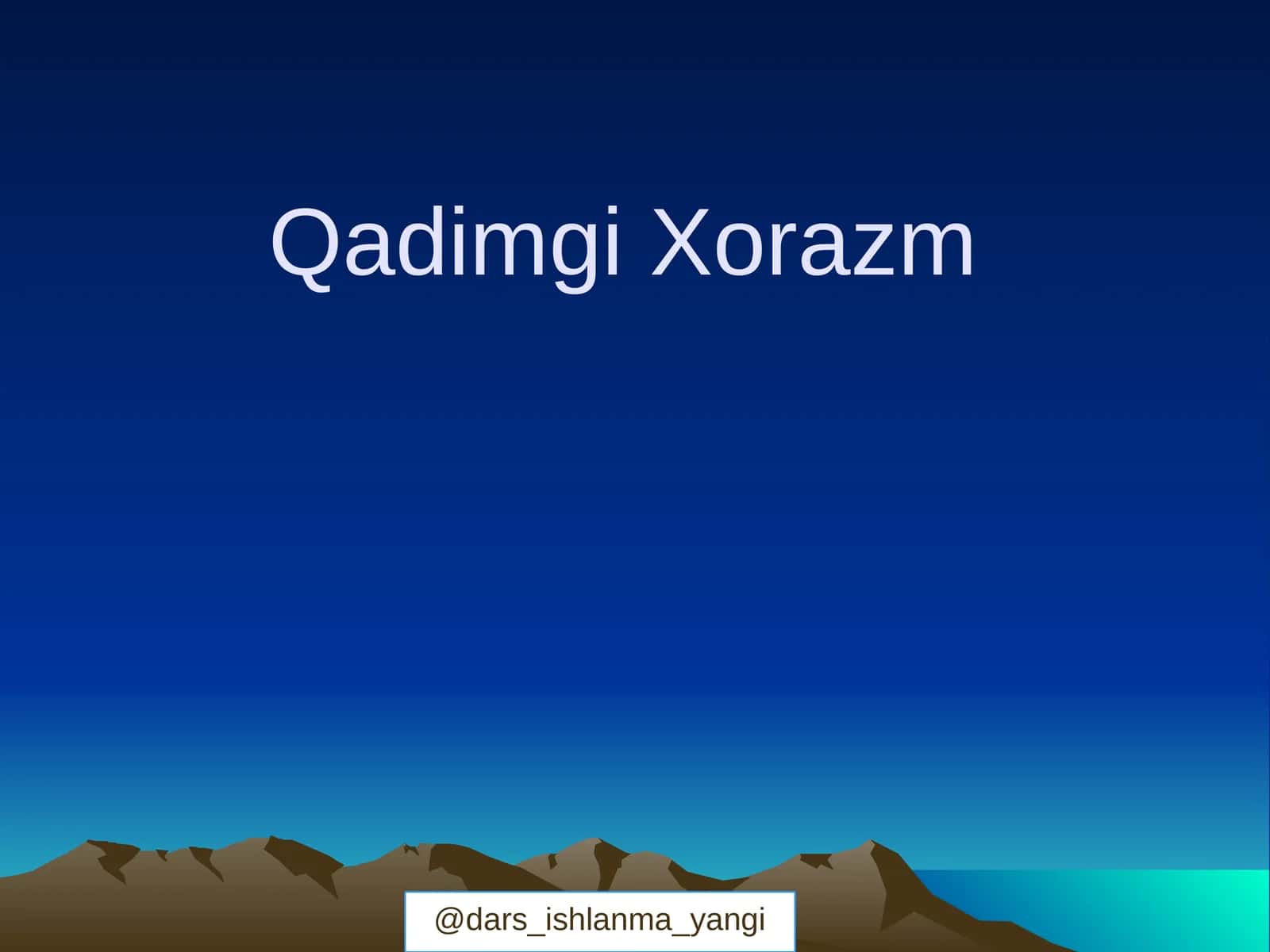 Qadimgi Xorazm 1