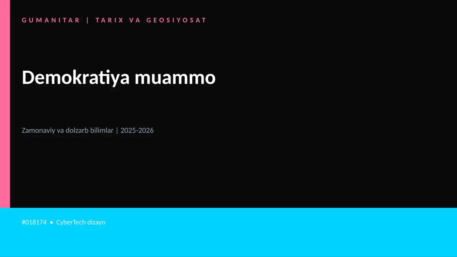 Demokratiya muammo 1