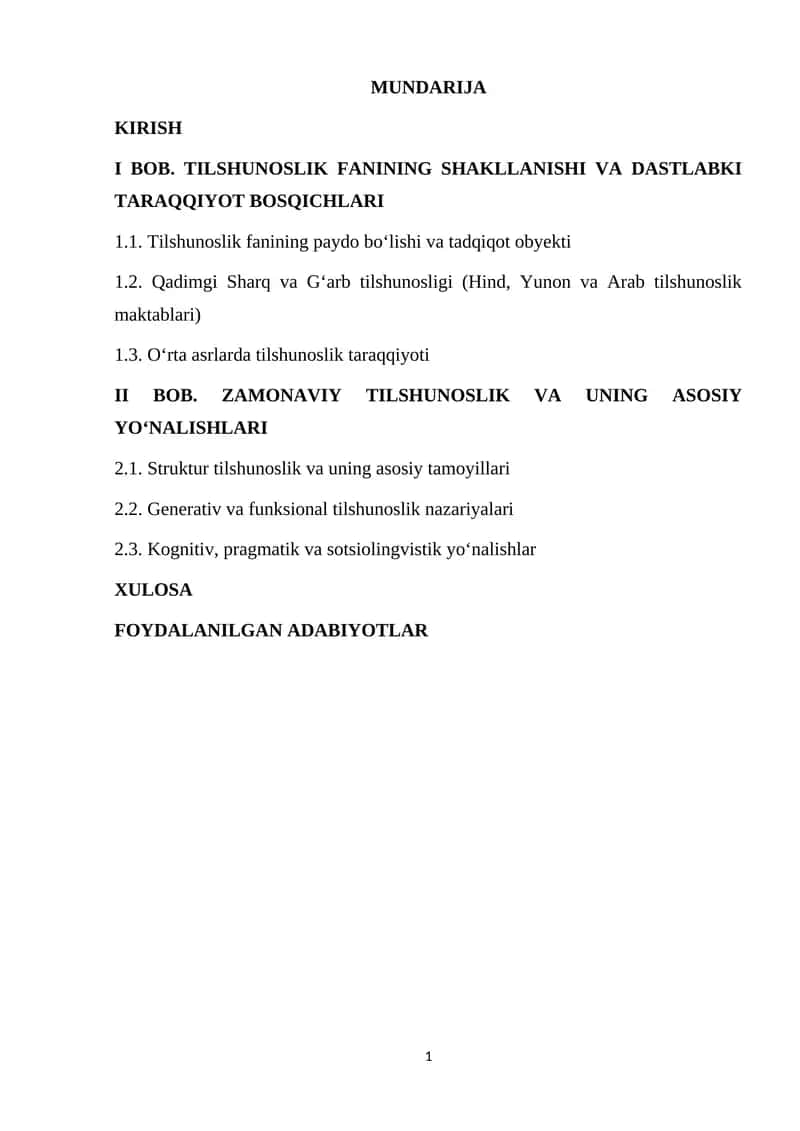 Tilshunoslik fanining shakllanishi va dastlabki taraqqiyot bosqichlari 1