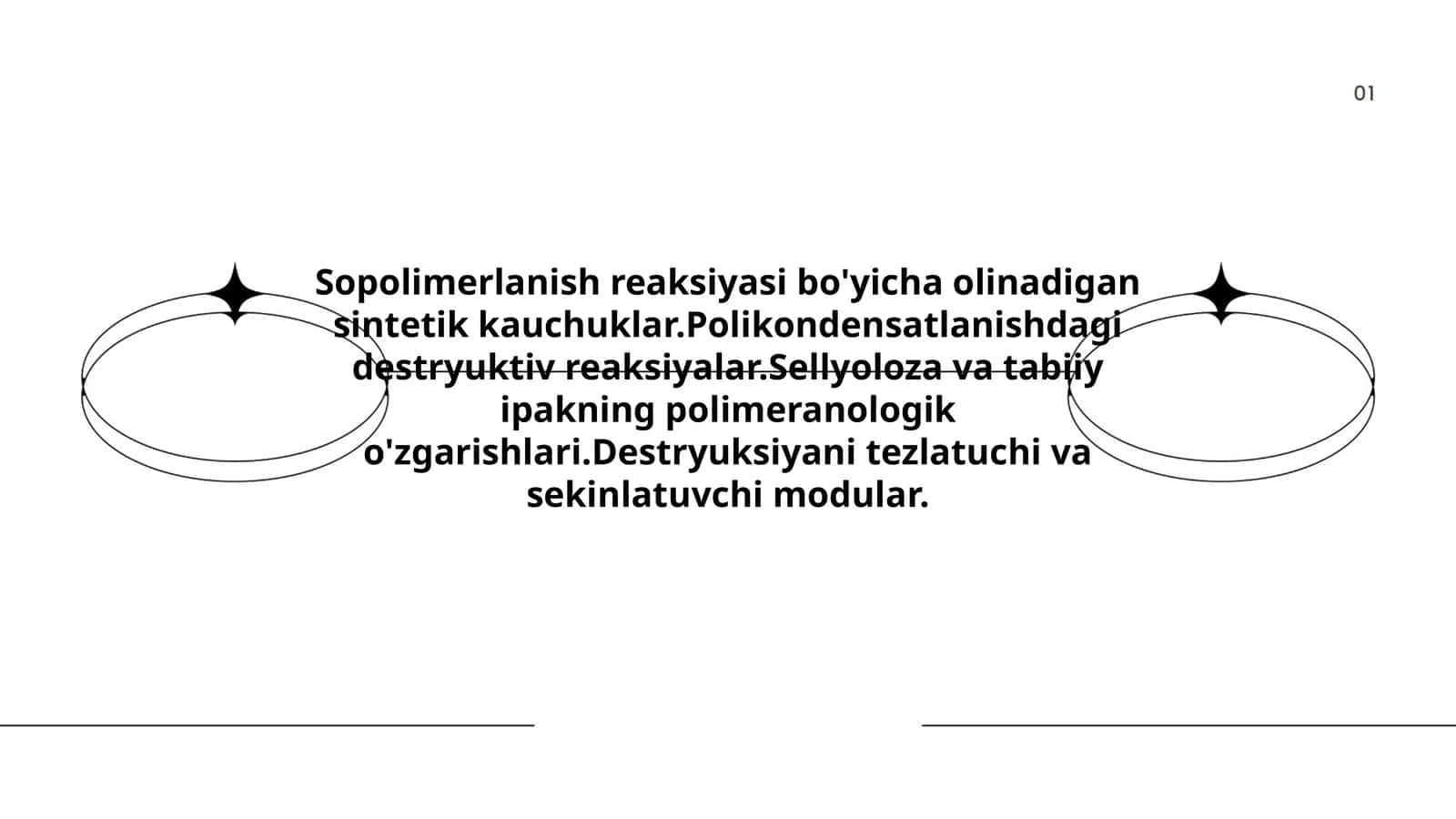 Sopolimerlanish reaksiyasi bo'yicha olinadigan sintetik kauchuklar 1