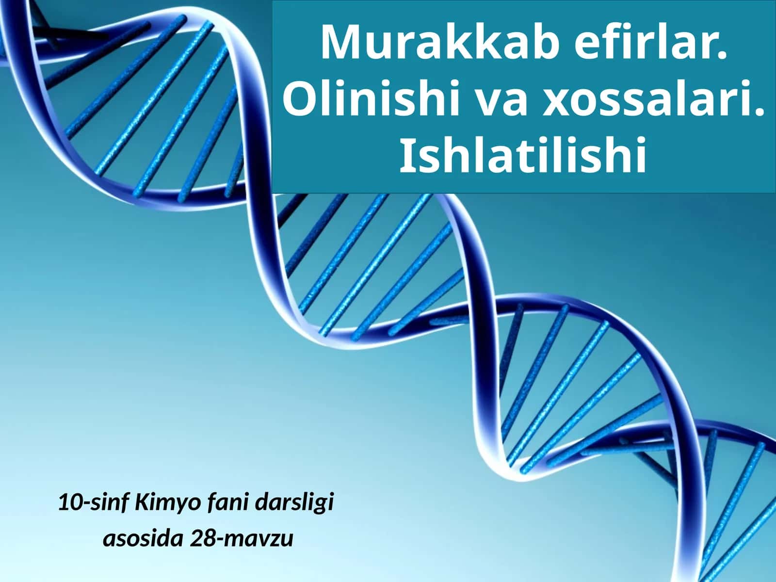10-sinf Kimyofanidarsligi 1