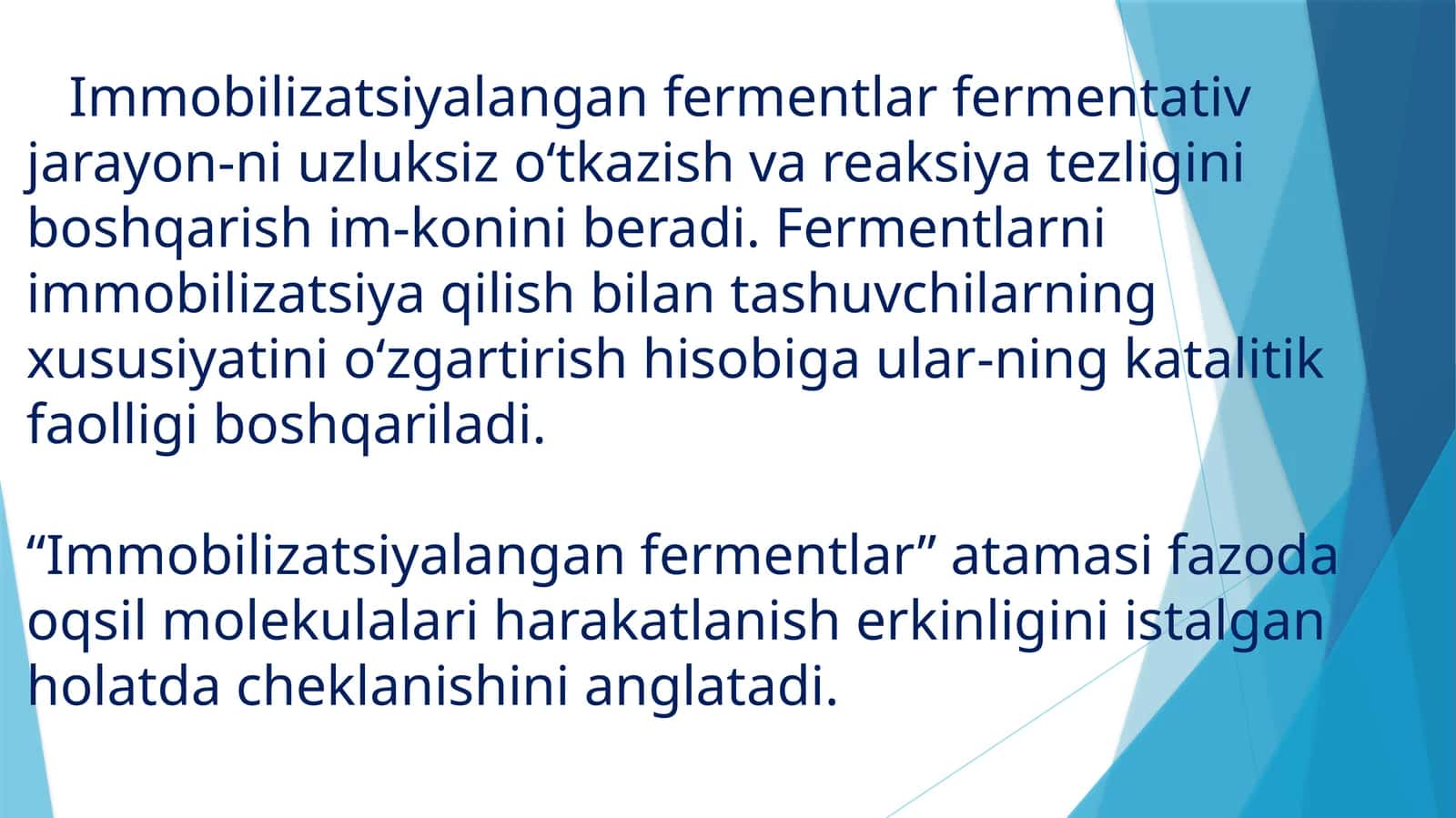 Immobilizatsiyalangan fermentlar 1