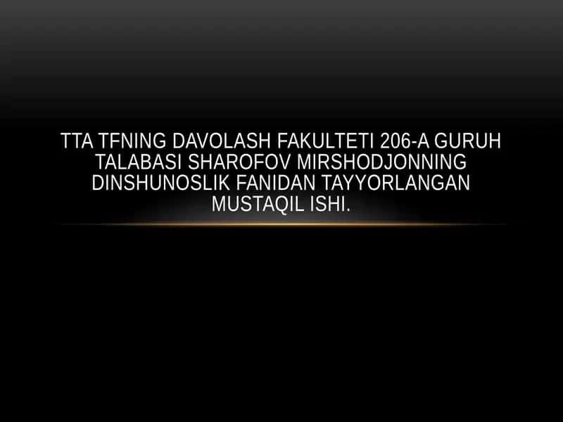 Islomdagi Inson Huquqlari 1