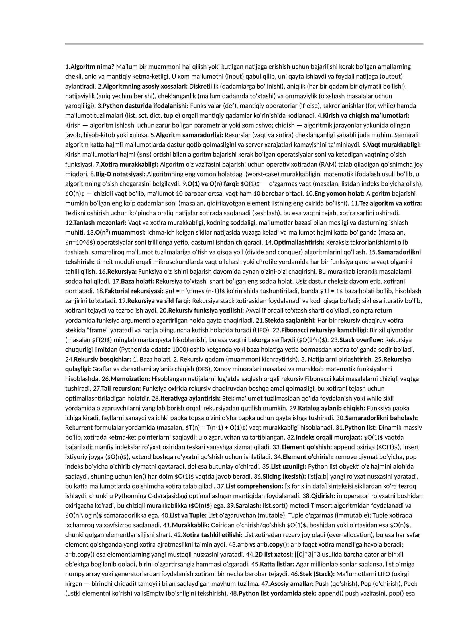 Algoritm va uni ilmiy asoslari 1