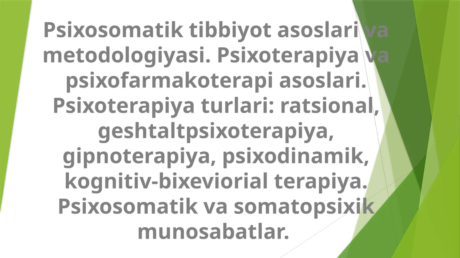 PSIXOSOMATIK TIBBIYOT ASOSLARI 1