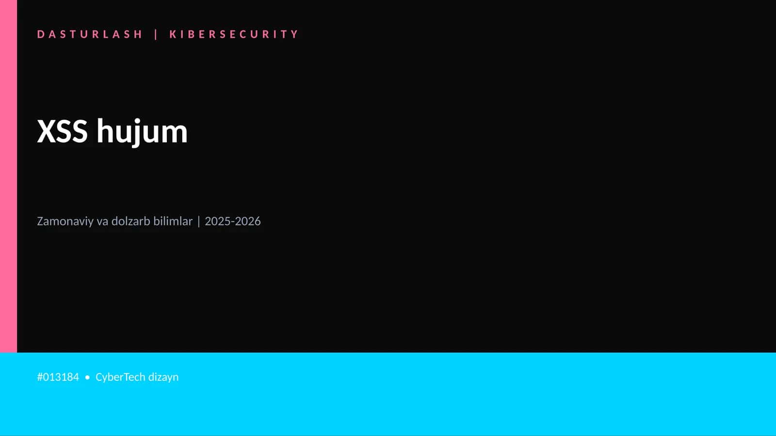 XSS hujum 1