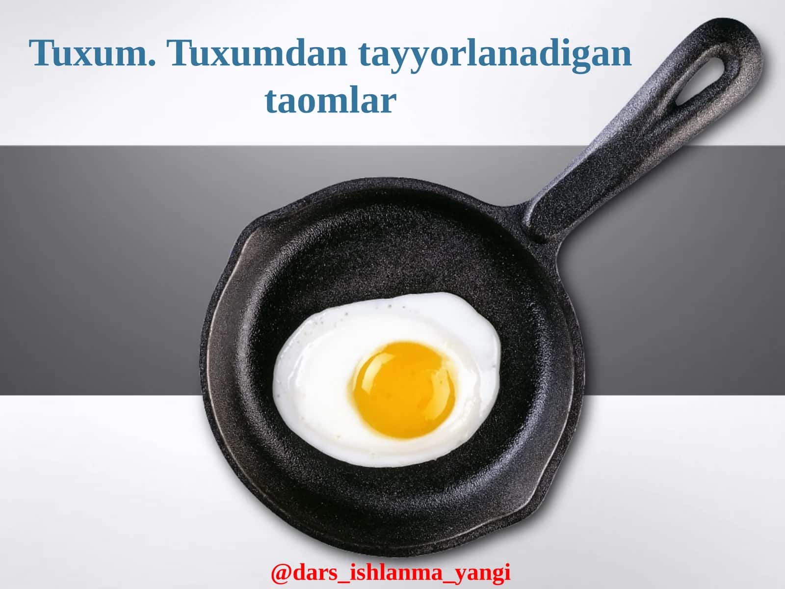 Tuxumdan Taomlar Tayyorlanadi 1