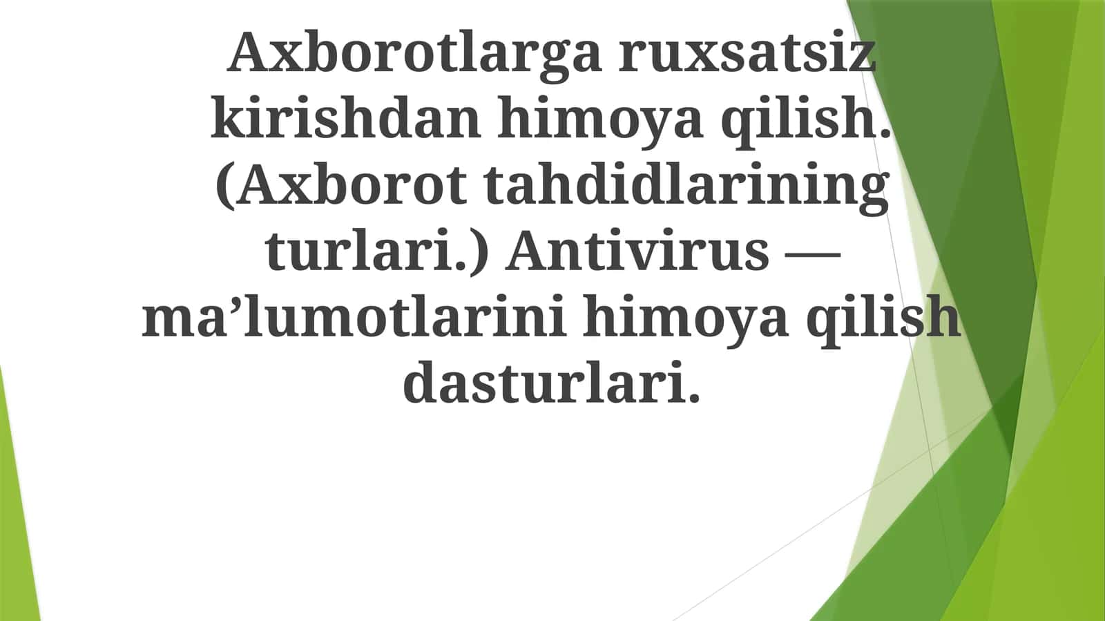Ma'lumotlarni himoya qilish dasturlari 1