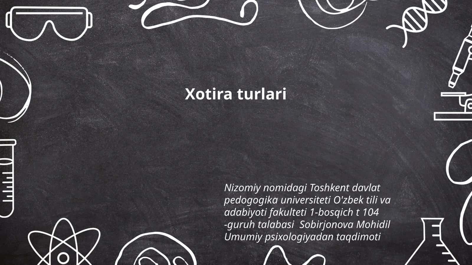Xotira turlari 1