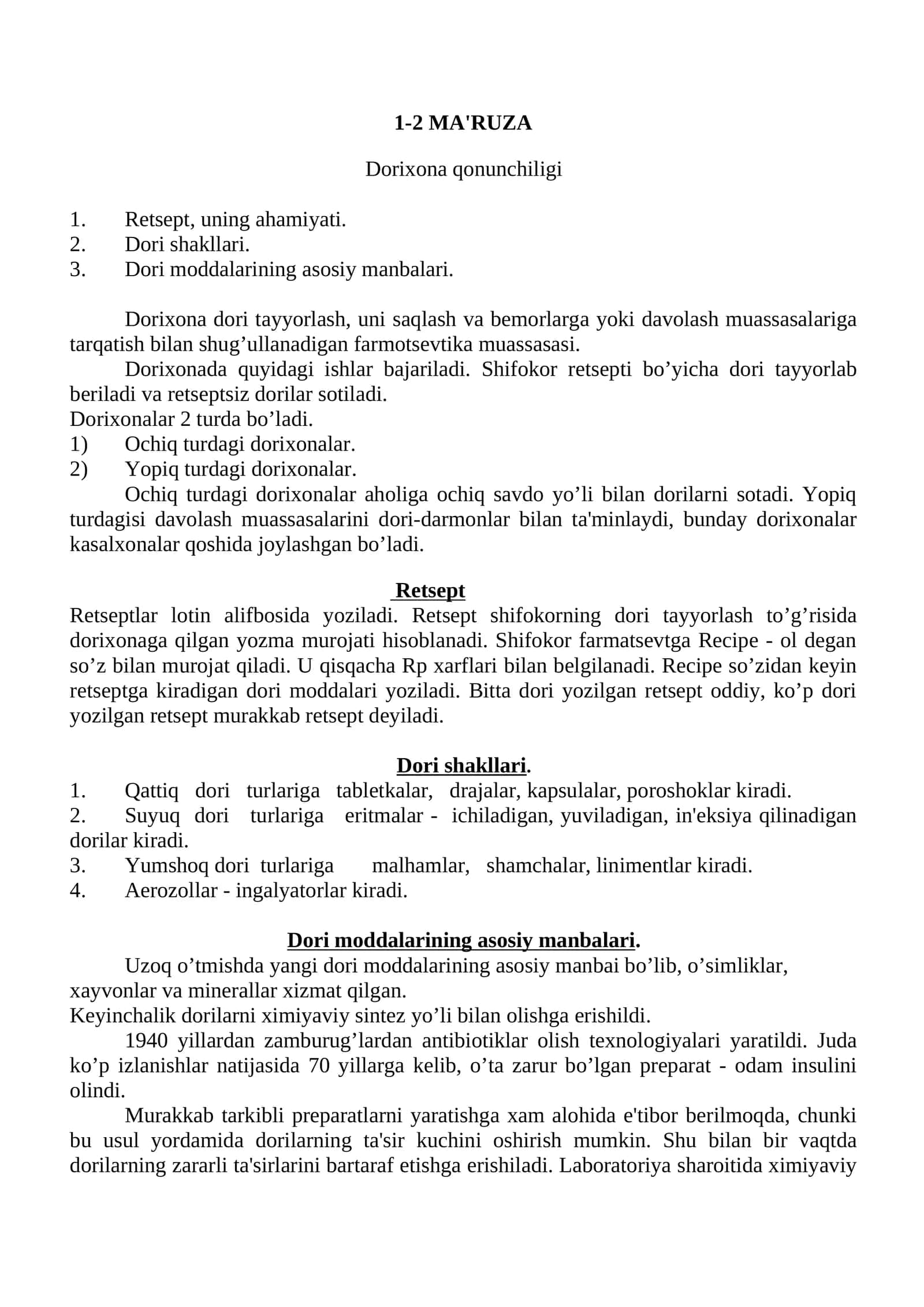 Dorishunoslik 1