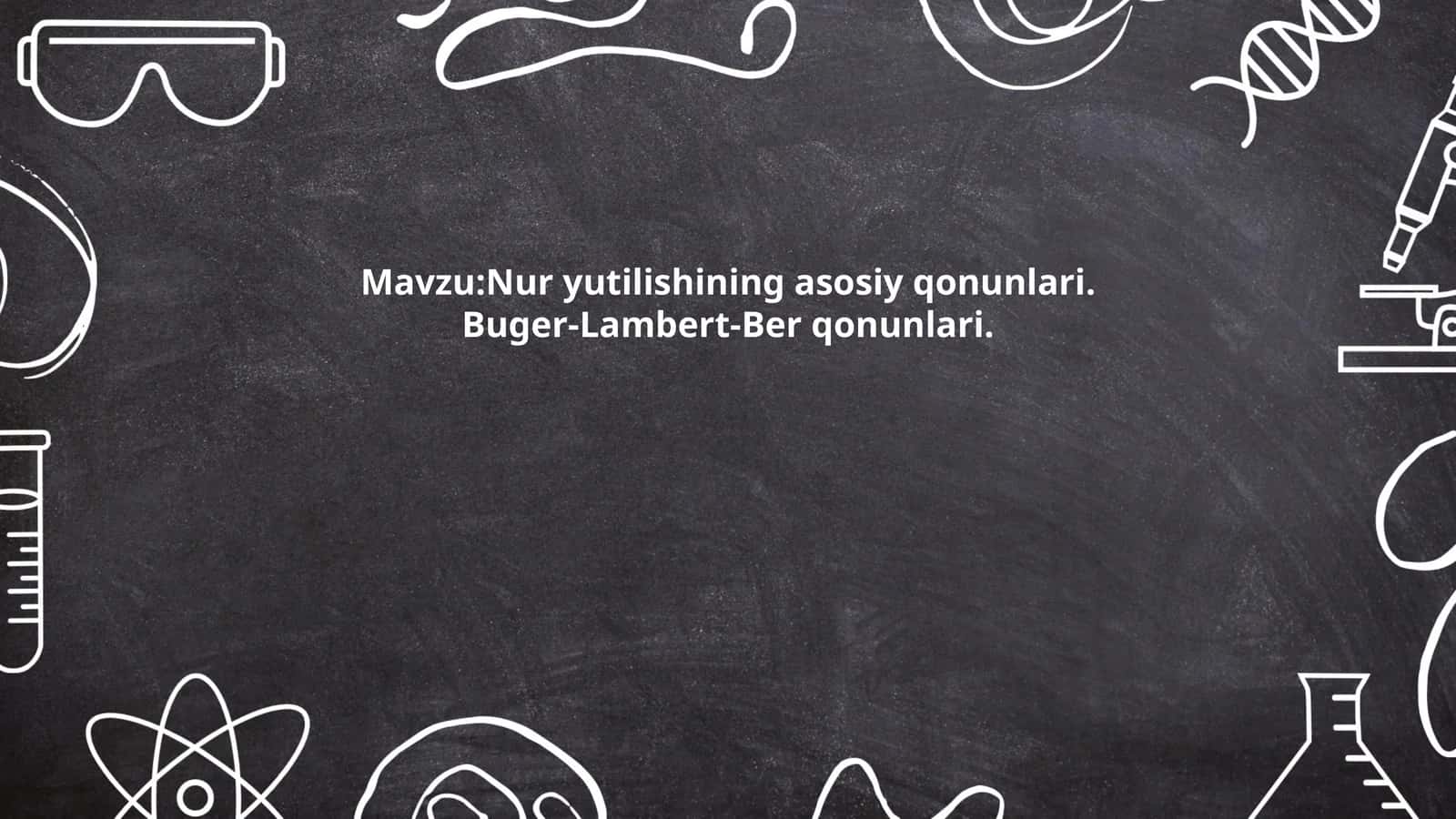 Yutilish spektri tushunchasi 1