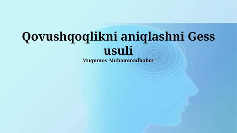 Гесс усули билан ёпишқоқликни аниқлаш 1