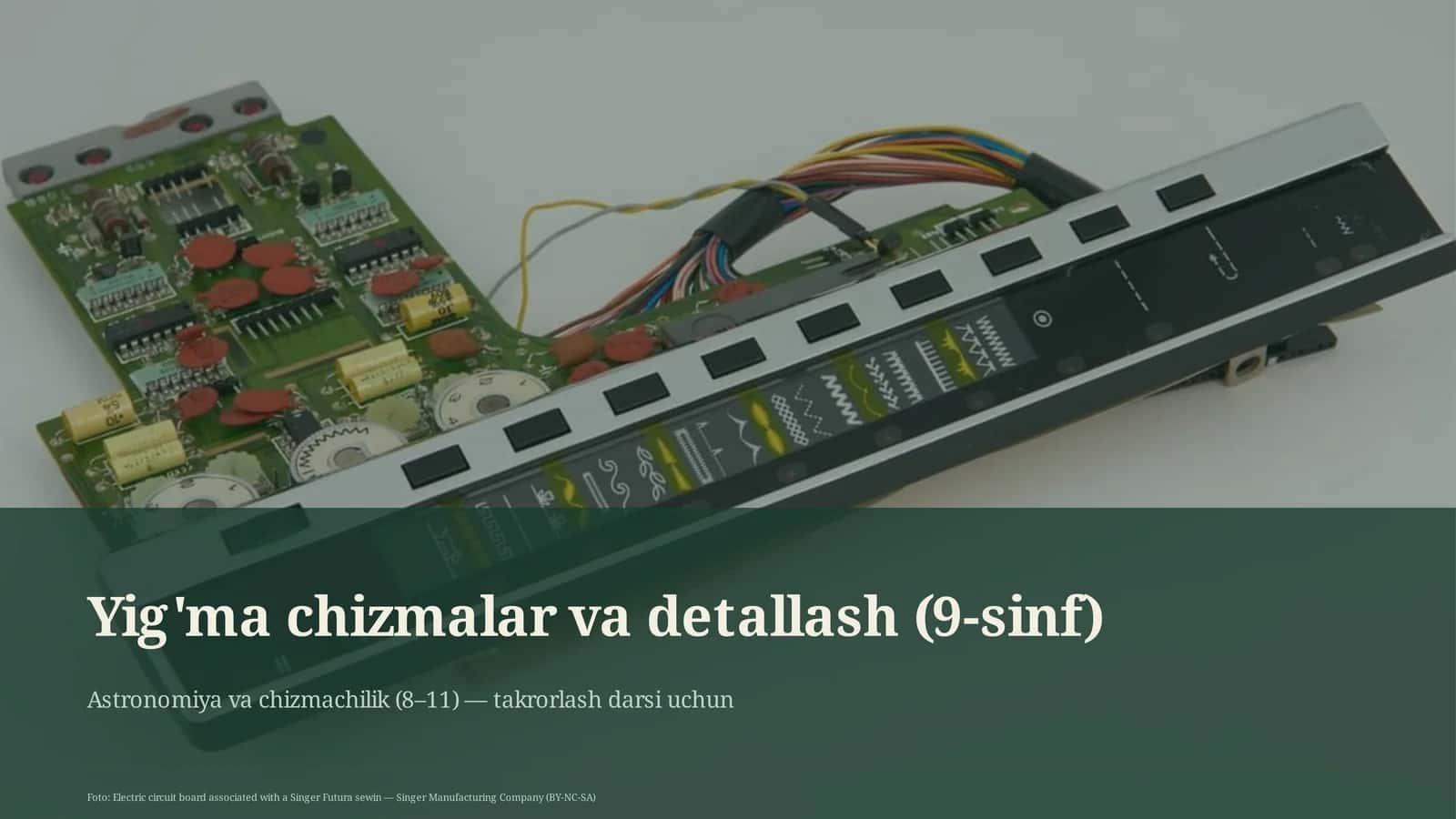 Yig'ma chizmalar va detallash (9-sinf) 1