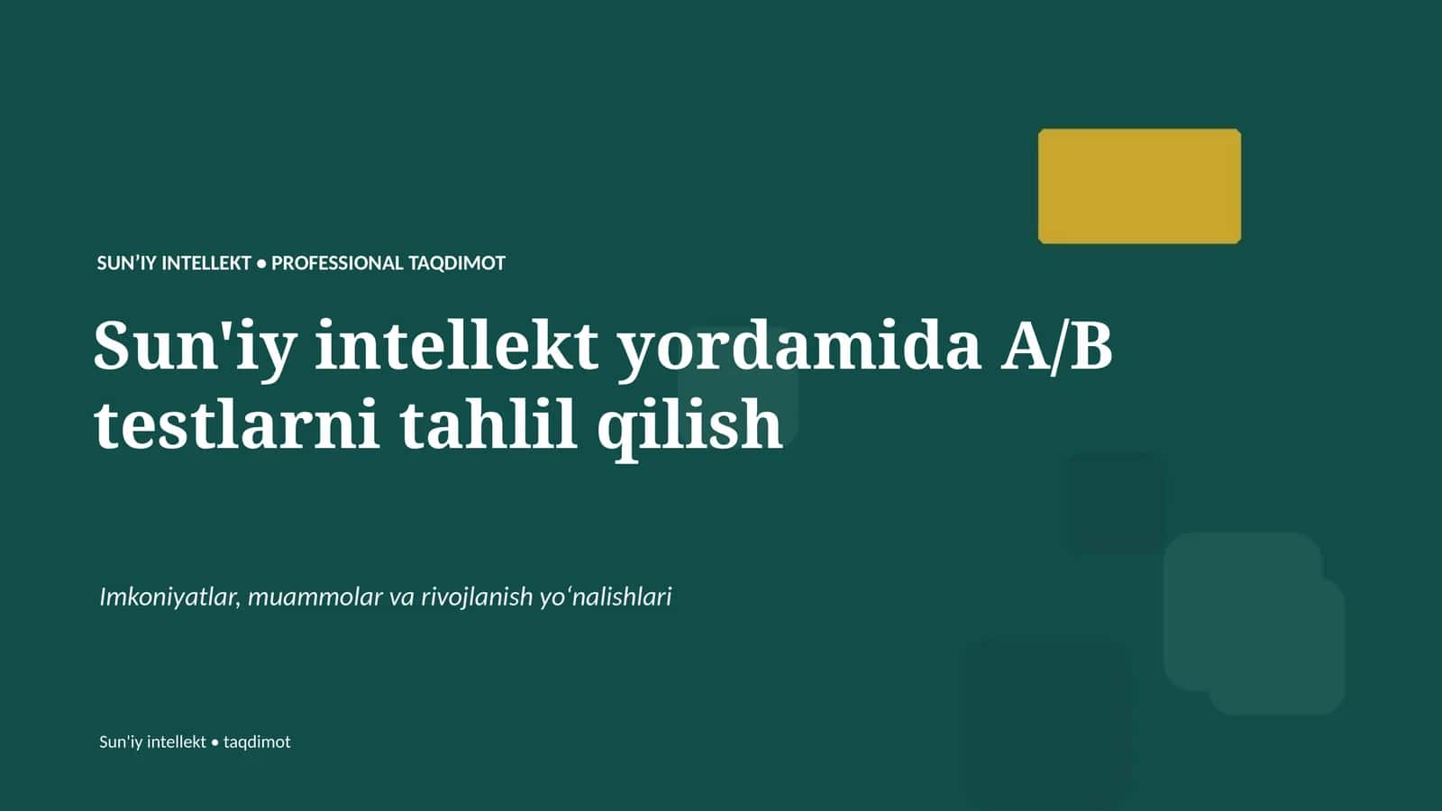 Sun'iy intellekt yordamida A/B testlarni tahlil qilish 1