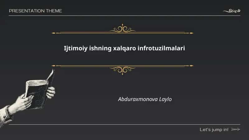 Ijtimoiy ishning xalqaro infrotuzilmalari 1