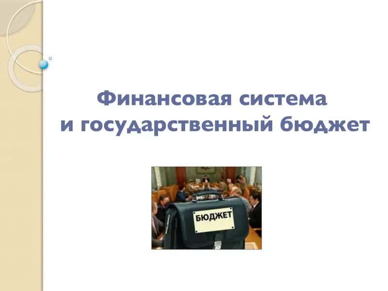 Финансовая система и государственный бюджет 1