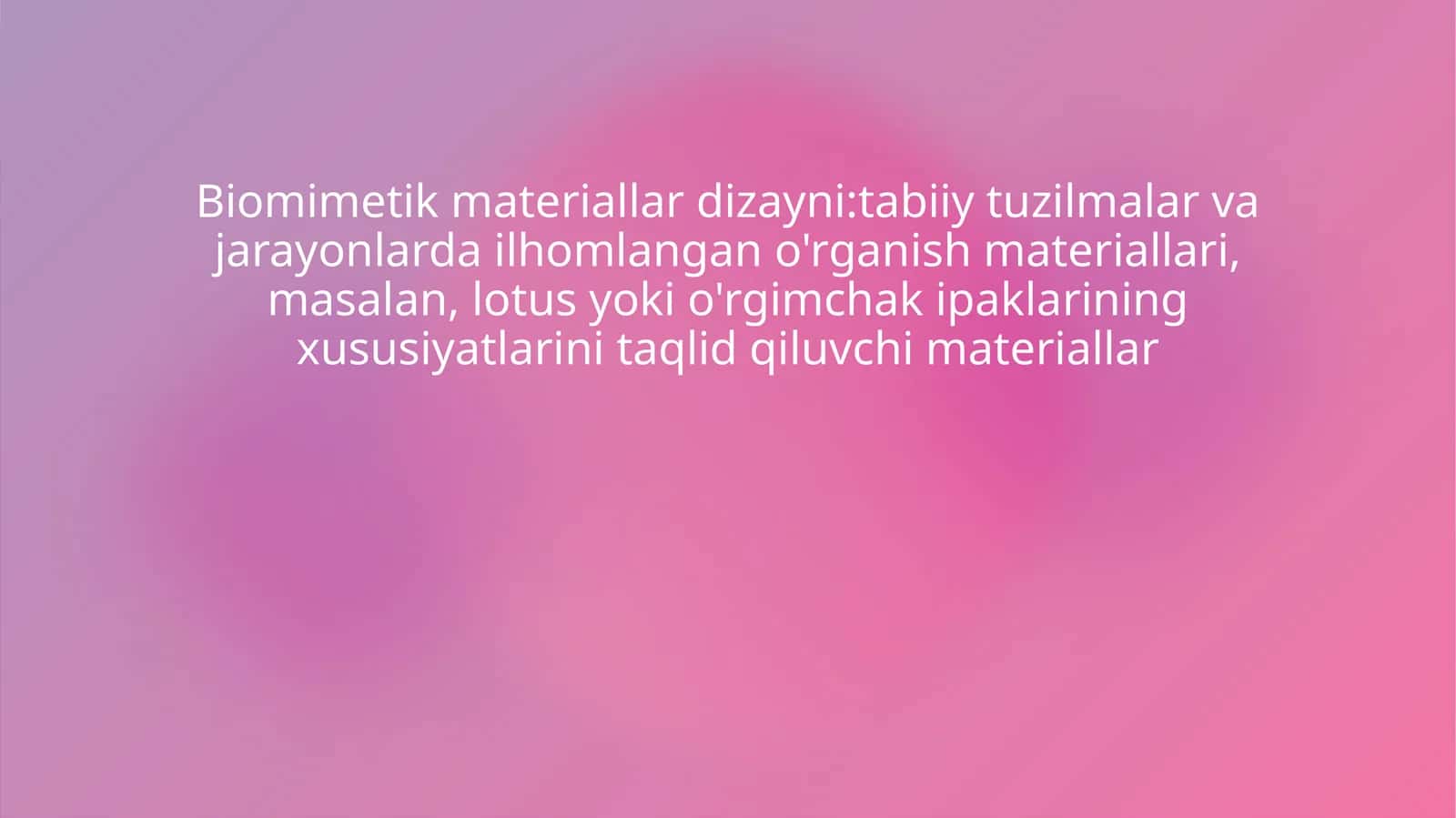 Biomimetik materiallar dizayni 1