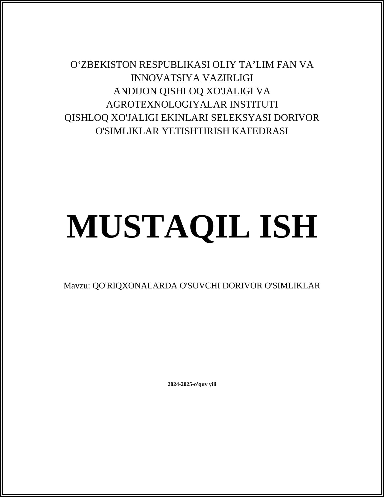 Qalqonsimon o'simliklar 1