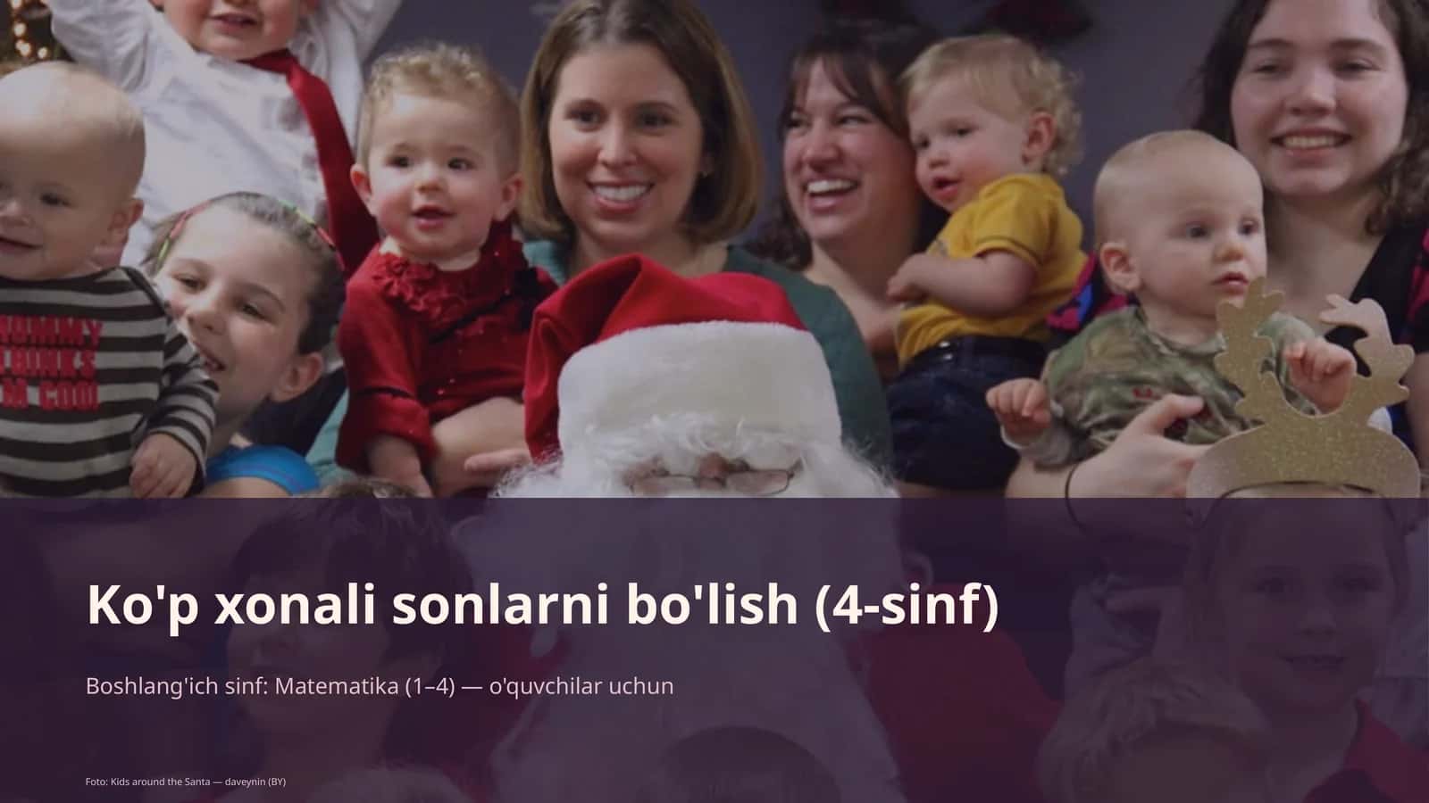 Ko'p xonali sonlarni bo'lish (4-sinf) 1