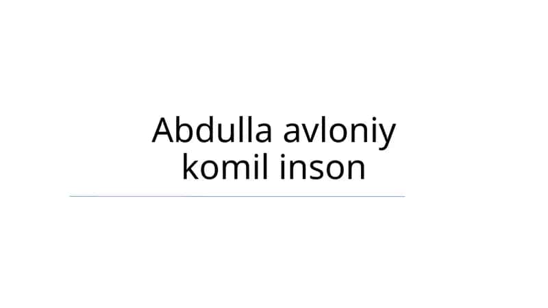 Avloniy inson 1