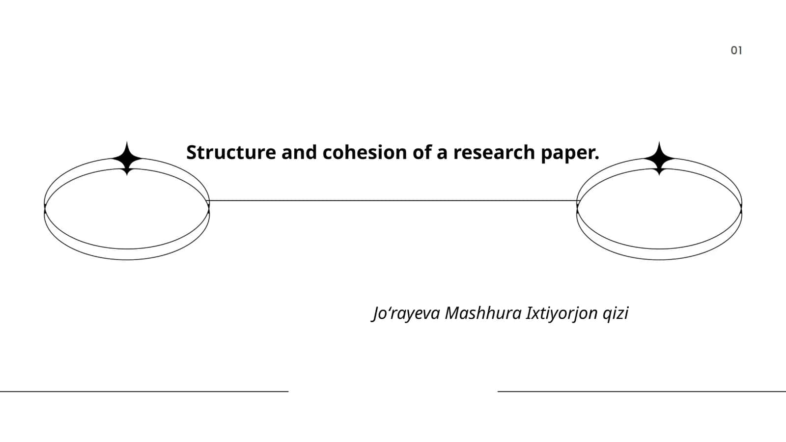Structure and cohesion of a research paper 1