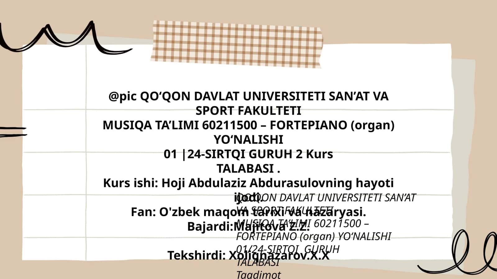 Hoji Abdulaziz Abdurasulovning hayoti ijodi 1