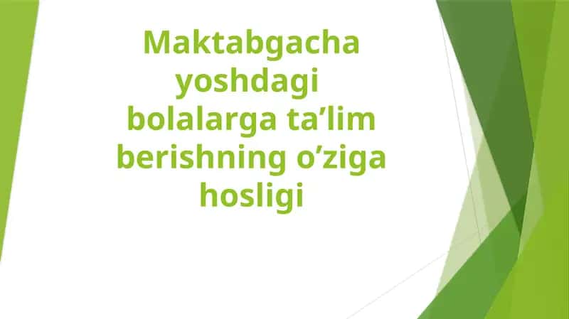 Aqliy Tarbiya va Ta'lim Metodlari 1