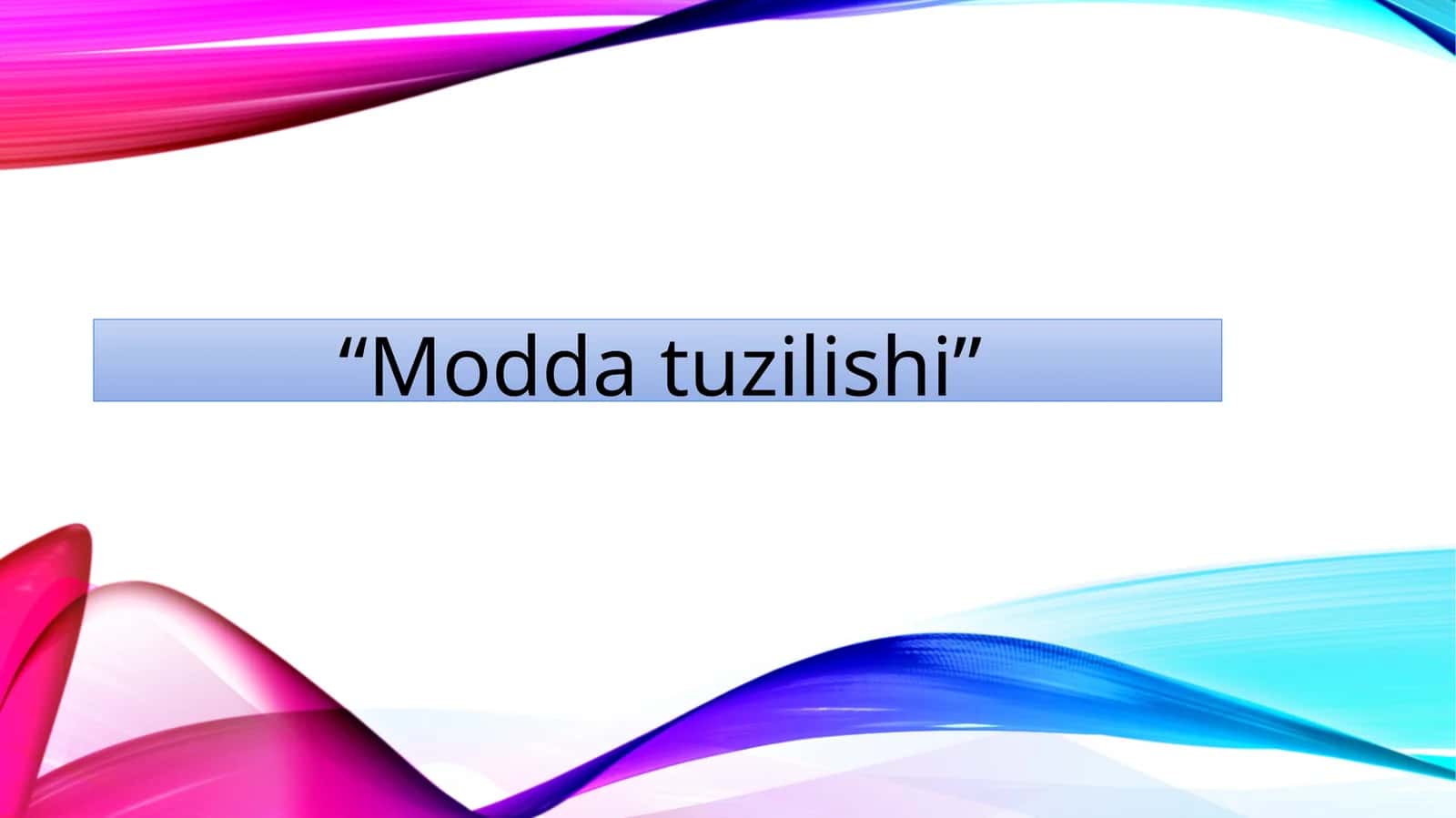 Moddatuzilishi 1