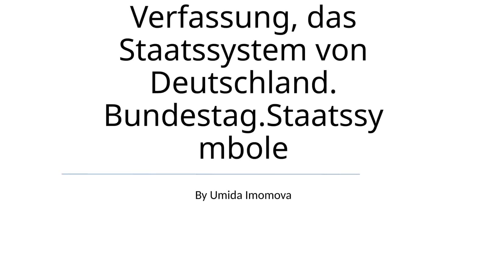 Parlament. Die Verfassung, das Staatssystem von Deutschland. Bundestag.Staatssymbole 1