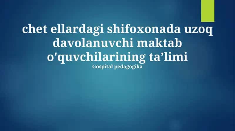 Chet Ellard Kasalxonasida Ta'lim Jarayonini Yaxshilash Yo'llari 1