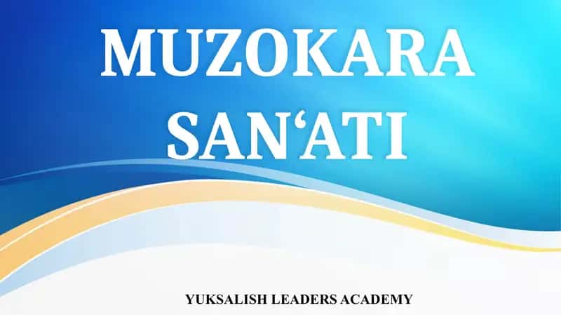MUZOKARA SAN‘ATI 1