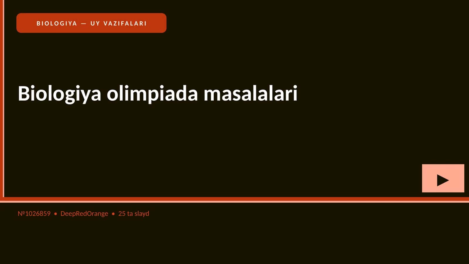 Biologiya olimpiada masalalari 1