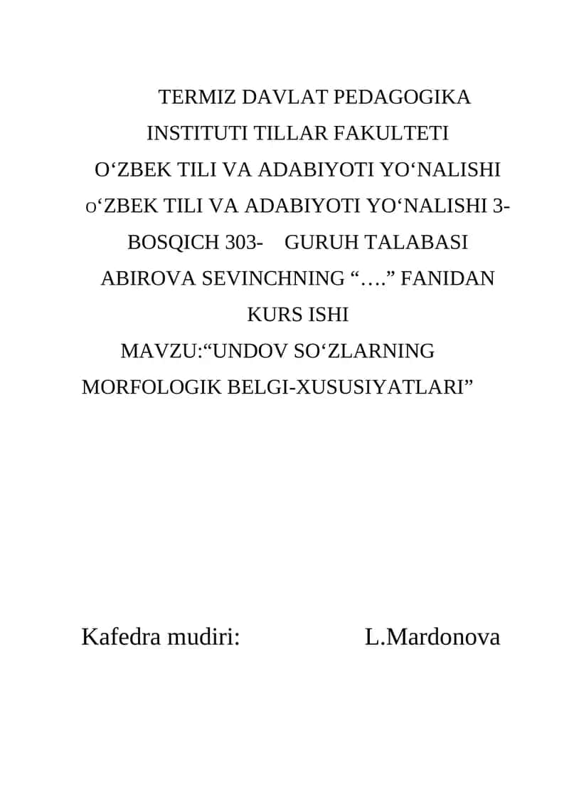 O‘ZBEK TILI VA ADABIYOTI YO‘NALISHI 1