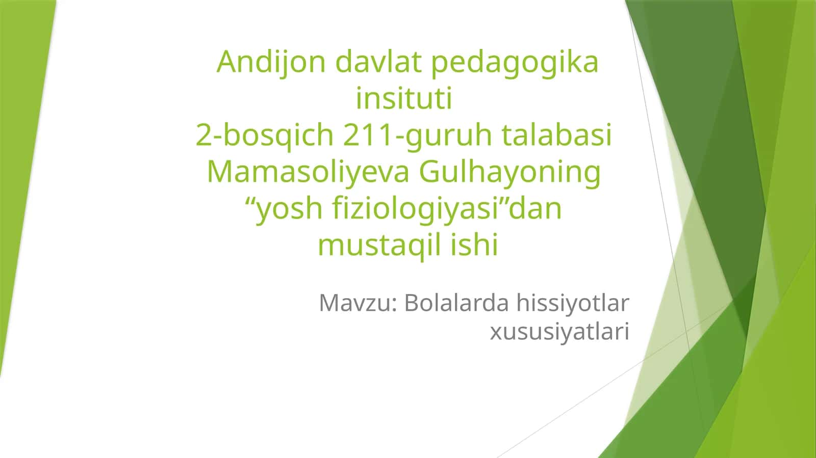 Bolalar hissiyotlari xususiyatlari 1