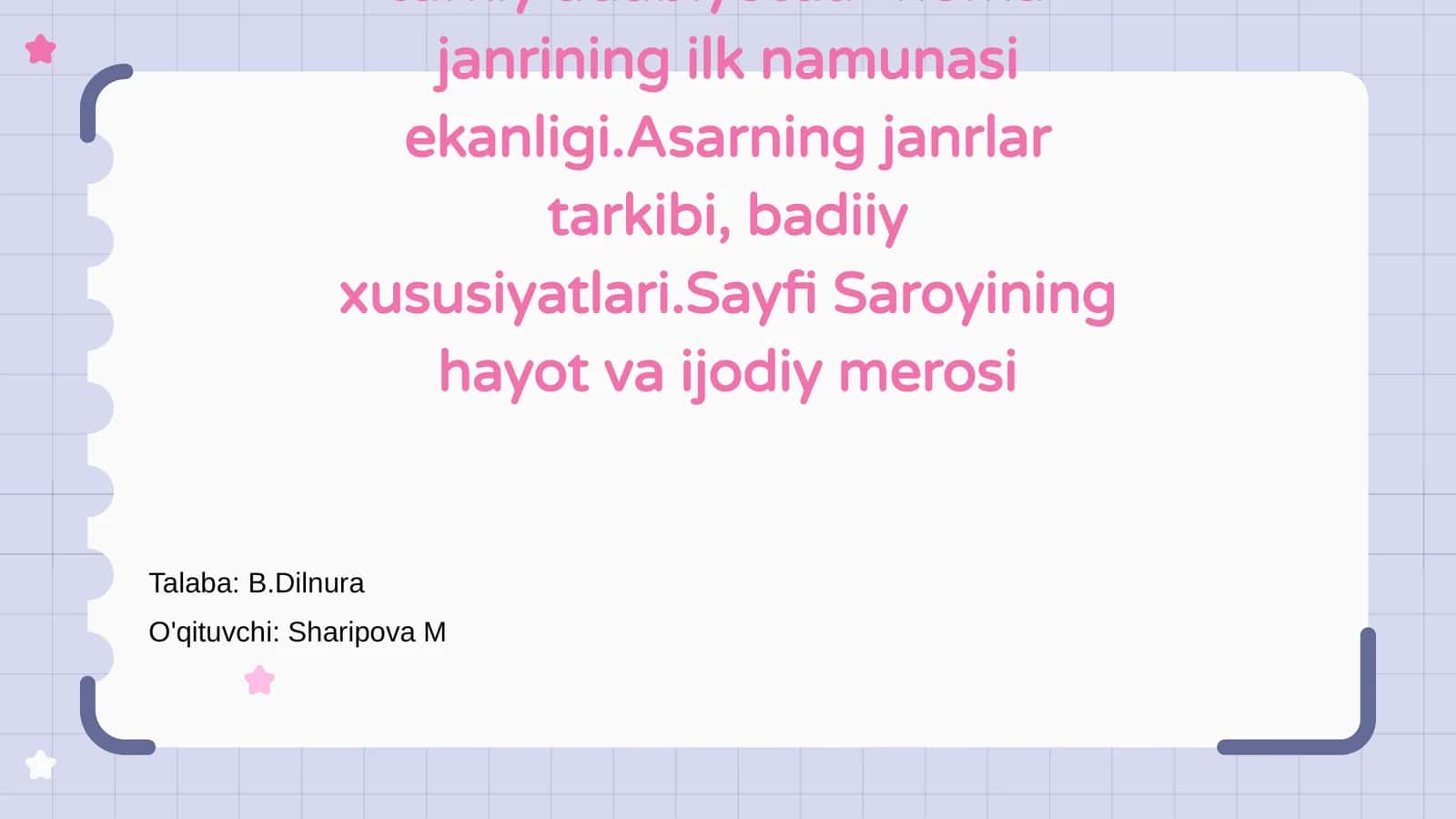 Xorazmiy va uning 'Muhabbatnoma' asari 1