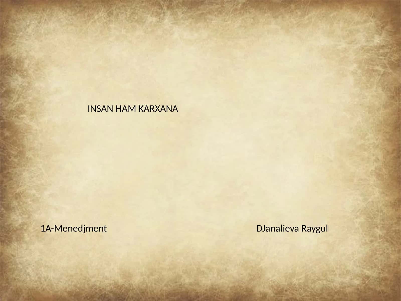 Insan Ham Karxana 1
