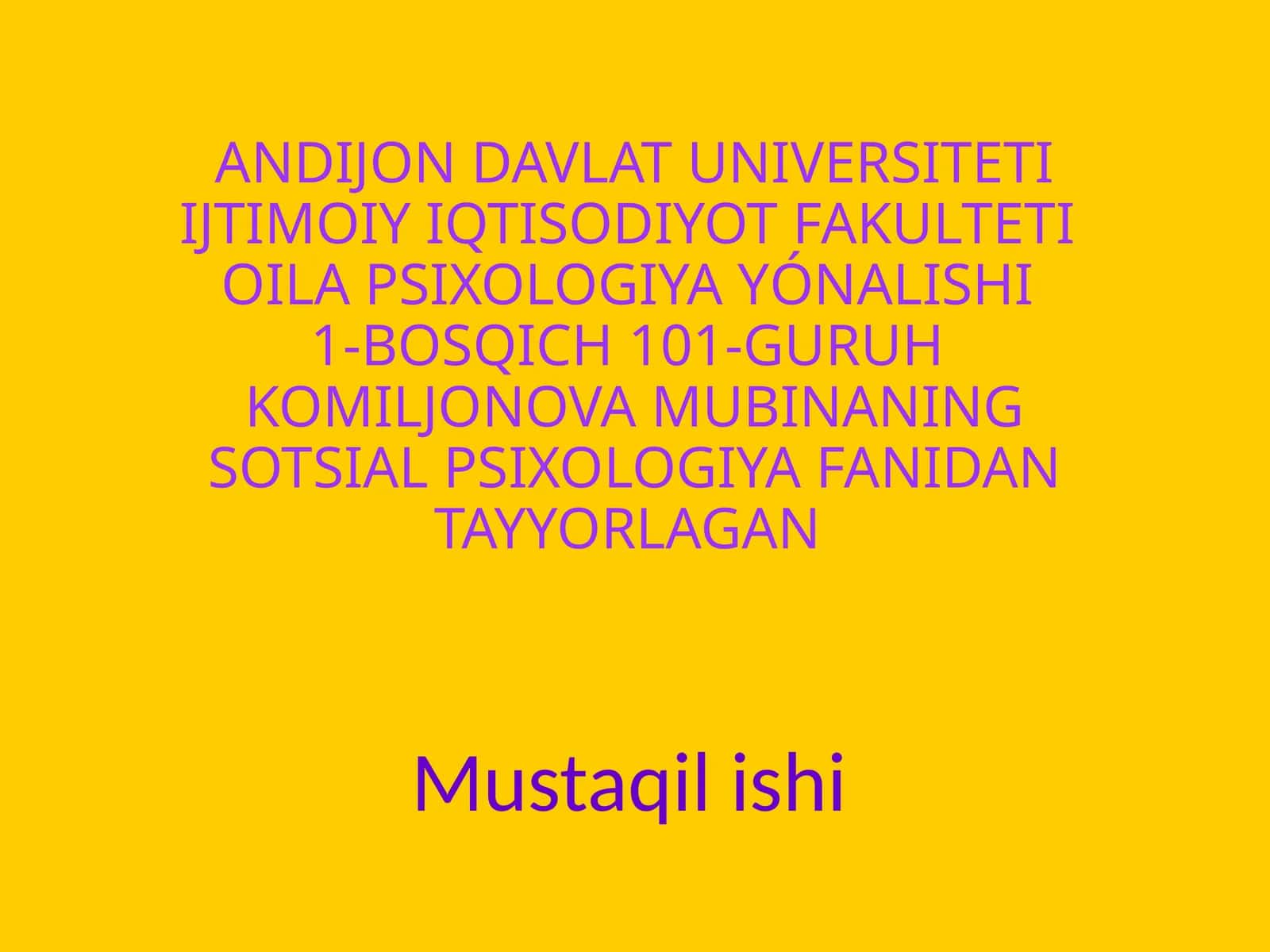 Mavzu: Gender psixologiyasi 1