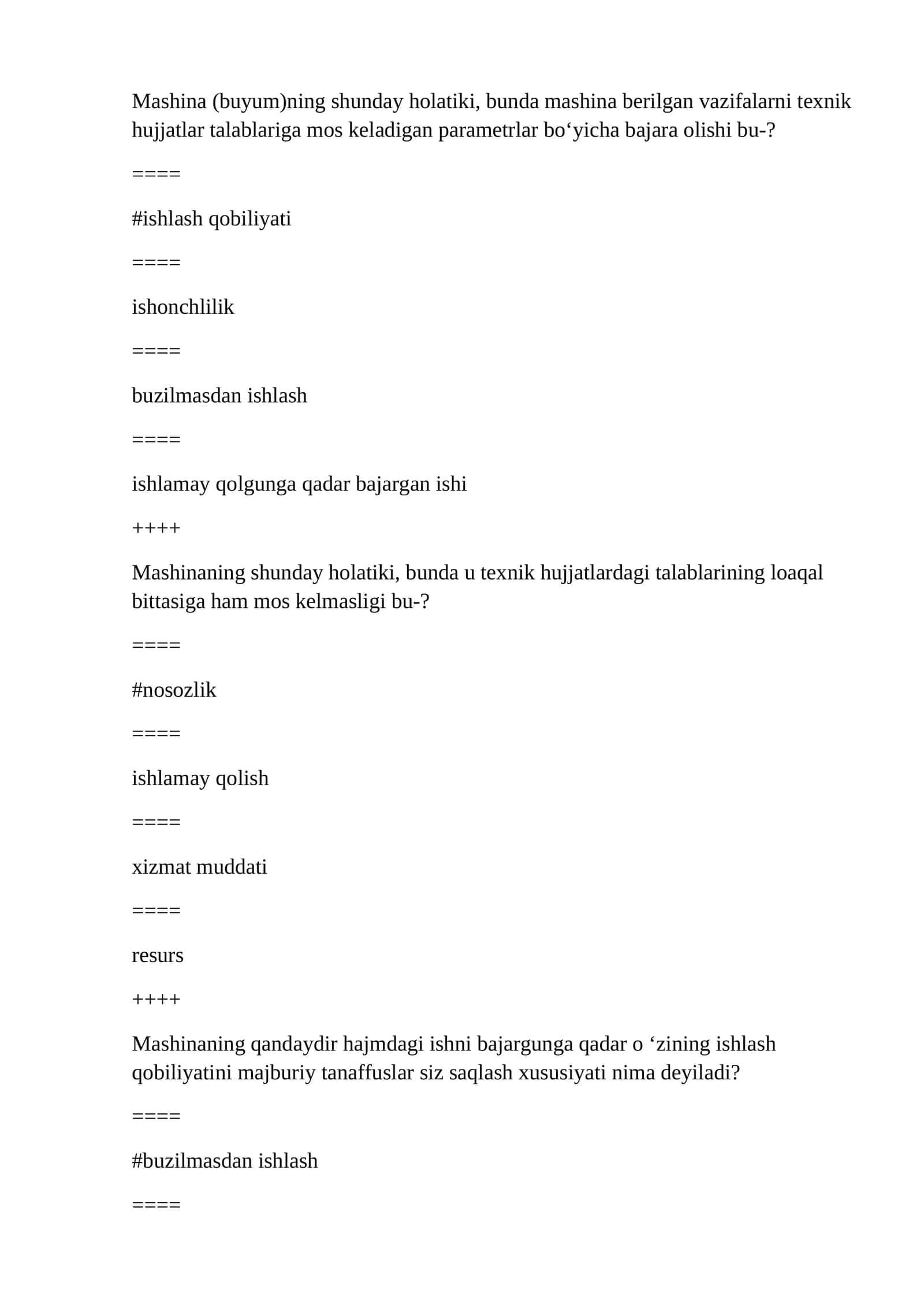 Mashina berilgan vazifalarni bajara olishi 1