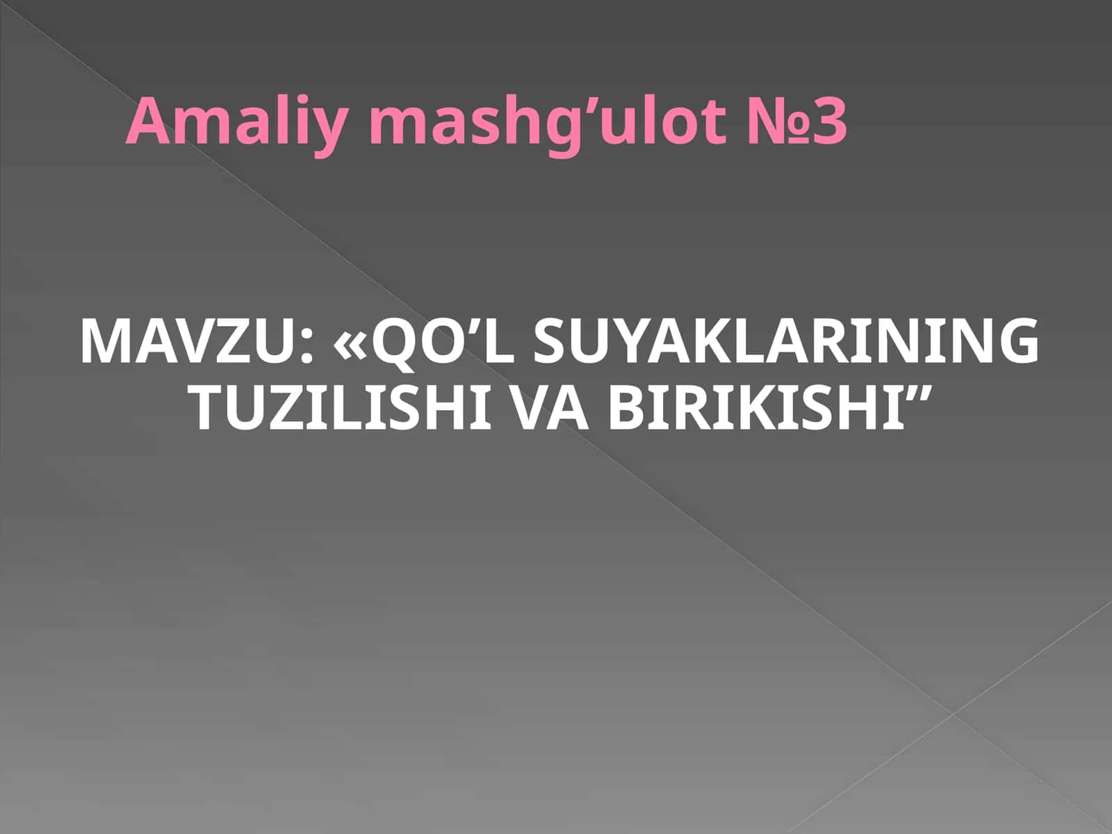 Amaliymashg’ulot№3 1