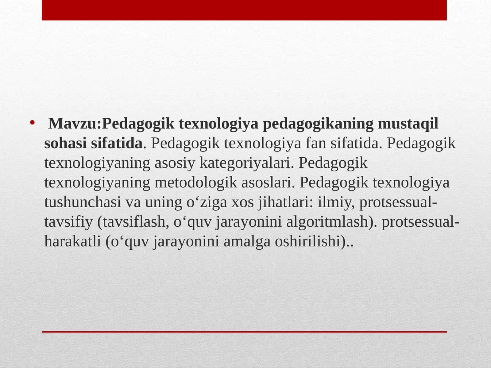 Pedagogik texnologiya 1