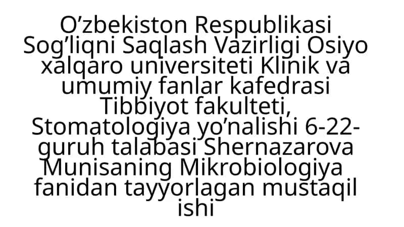 Patogen zamburug’lar laboratoriyadiagnostikasi 1